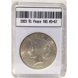 1923 Peace Silver Dollar TAS MS-67