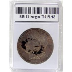 1889 Morgan Silver Dollar TAS PL-65 W/Appraisal