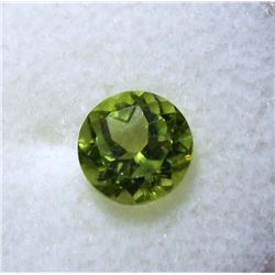 Full Round Cut Peridot Loose Gemstone