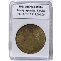 1921 Morgan Silver Dollar TAS PL-66