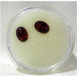 Two Oval Garnets Gem Stones Ready for Mounting