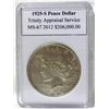 Image 1 : 1925-S Peace Silver Dollar MS-67 w/Appraisal
