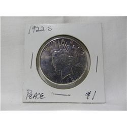 1922-S Peace Silver Dollar