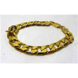 Men's Gold Plated Cuban Linked Bracelet