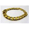 Image 1 : Men's Gold Plated Cuban Linked Bracelet