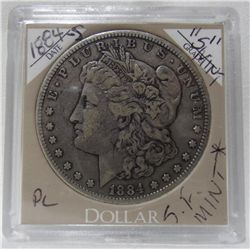 1884-S Morgan Silver Dollar