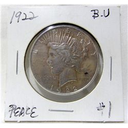 1922 Peace Silver Dollar