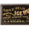 Image 2 : Lone Star Ice Works Reverse Painted Glass Sign