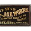Image 3 : Lone Star Ice Works Reverse Painted Glass Sign