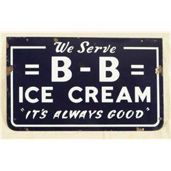 Blue Bell Ice Cream Porcelain Sign