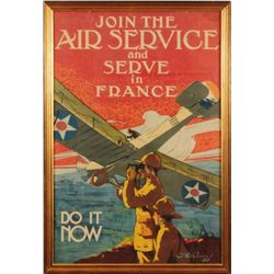 World War I U.S. Army Air Service France Poster