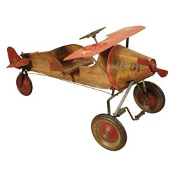 Antique Bucket Nose Pedal Airplane
