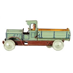 German Lithographed Tin Toy Dump Truck