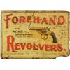 Image 1 : Forehand Revolvers Embossed Tin Advertising Sign