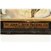 Image 7 : John C. Roth Packing Co Self Framed Tin Sign