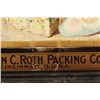 Image 8 : John C. Roth Packing Co Self Framed Tin Sign