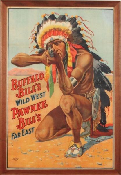 Buffalo Bill & Pawnee Bill Wild West Show Poster