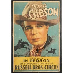 Hoot Gibson & Russell Bros. Circus Poster