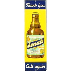 Senate Beer Porcelain Door Push