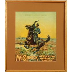 McCormick Harvesting Machines Advertising Litho