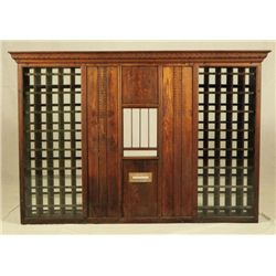 American Oak Post Office Wall