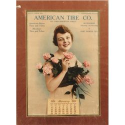 1920 American Tire Calendar Ft. Worth, Texas