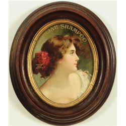 Lapilene Shampoo Framed Advertising Litho