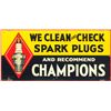 Image 1 : Champions Spark Plugs Tin Sign