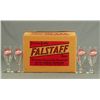 Image 1 : Set of 12 Falstaff Beer Goblets In Box NOS