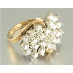 14kt YG Diamond Ring
