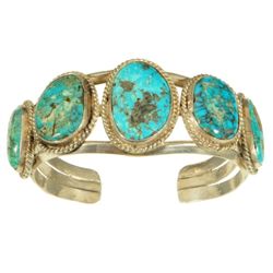Sterling Silver & Turquoise Cuff Bracelet