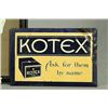 Image 2 : 3 Lithographed Tin Kotex Signs