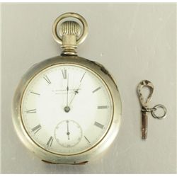 Silver Key-Wind E Howard & Co Boston Pocket Watch