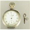 Image 1 : Silver Key-Wind E Howard & Co Boston Pocket Watch