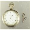 Image 2 : Silver Key-Wind E Howard & Co Boston Pocket Watch