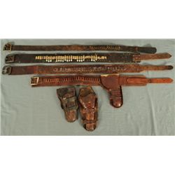 Collection Of Gun Belts And Holsters