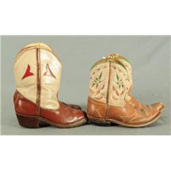 2 Pair Of Childs Cowboy Boots