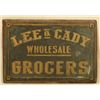 Image 1 : Lee & Caddy Wholesale Grocers Metal Sign