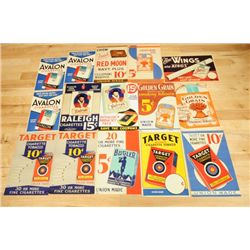 Collection Of 15 Cigarette Advertisement Posters