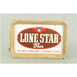 Lone Star Beer Lighted Reverse Painted Glass Sign