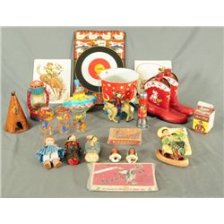 Collection Of Childs Cowboy Toys Roy Rogers