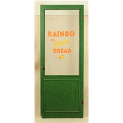 Rainbo Bread Advertising Screen Door