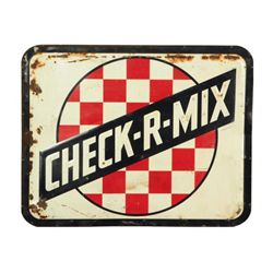 Purina Check-R-Mix Tin Advertising Sign