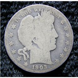 1903 S Barber Half Dollar Better Date