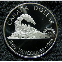 1886-1986 Silver Dollar Vancouver Proof