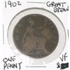 Image 1 : 1902 GREAT BRITAIN ONE PENNY *VERY FINE GRADE*!!