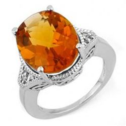 11.18 ctw Citrine & Diamond Ring 14K