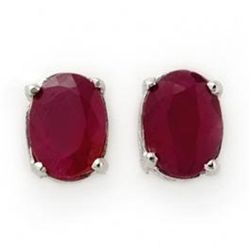 1.50 ctw Ruby Stud Earrings 14K