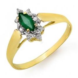 0.25 ctw Emerald Ring 10K Yellow Gold