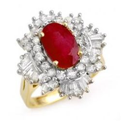 4.70 ctw Ruby & Diamond Ring 14K